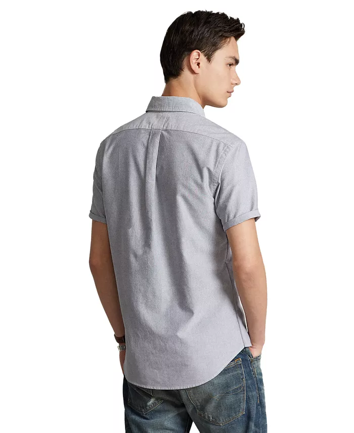 Polo Ralph Lauren Men's Classic-Fit Short-Sleeve Oxford Shirt Men's Fashion & Accessories