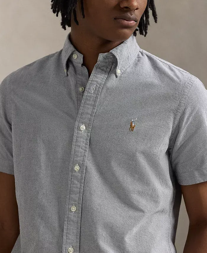 Polo Ralph Lauren Men's Classic-Fit Short-Sleeve Oxford Shirt Men's Fashion & Accessories
