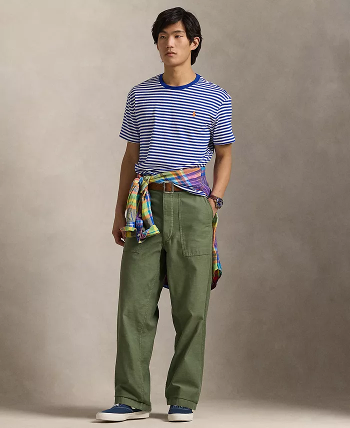 Polo Ralph Lauren Men's Classic-Fit Striped Jersey T-Shirt Men's Fashion & Accessories