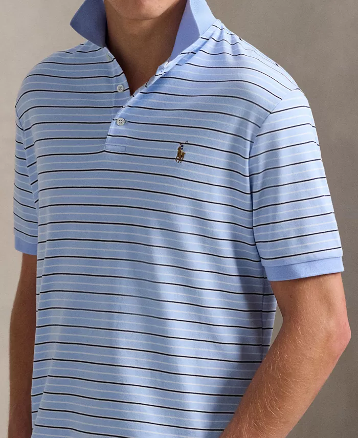 Polo Ralph Lauren Men's Classic-Fit Striped Soft Cotton Polo Men's Fashion & Accessories