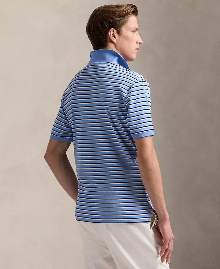 Polo Ralph Lauren Men's Classic-Fit Striped Soft Cotton Polo Men's Fashion & Accessories