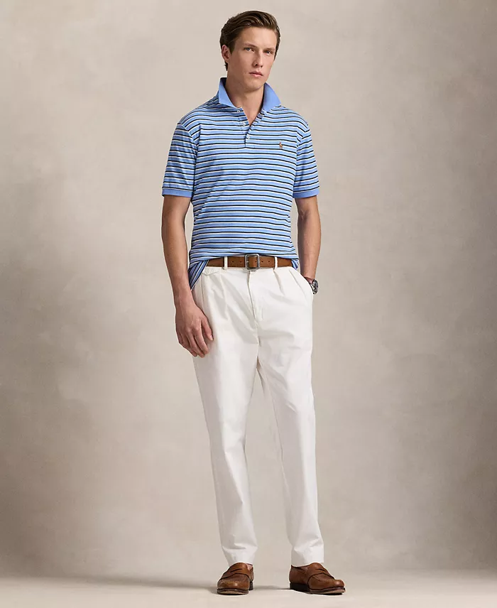 Polo Ralph Lauren Men's Classic-Fit Striped Soft Cotton Polo Men's Fashion & Accessories