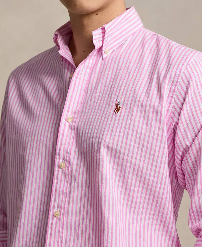 Polo Ralph Lauren Men's Classic Fit Striped Stretch Oxford Shirt Men's Fashion & Accessories