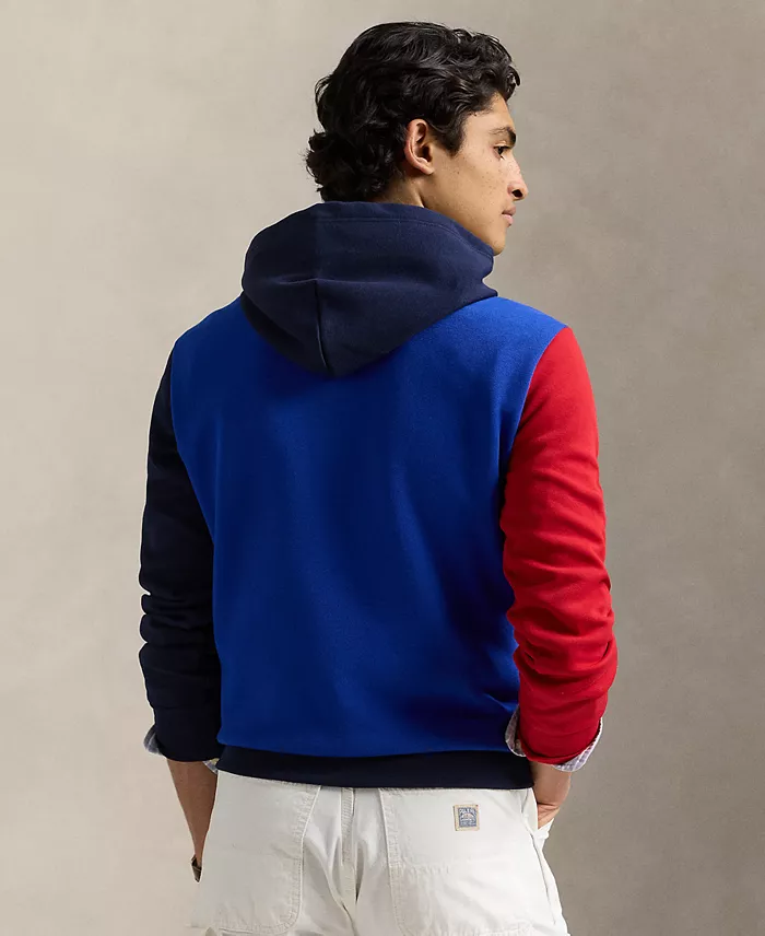 Polo Ralph Lauren Men's Color-Blocked Double-Knit Mesh Hoodie Men's Fashion & Accessories