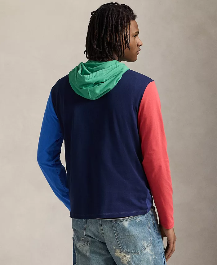 Polo Ralph Lauren Men's Color-Blocked Jersey Hooded T-Shirt Men's Fashion & Accessories