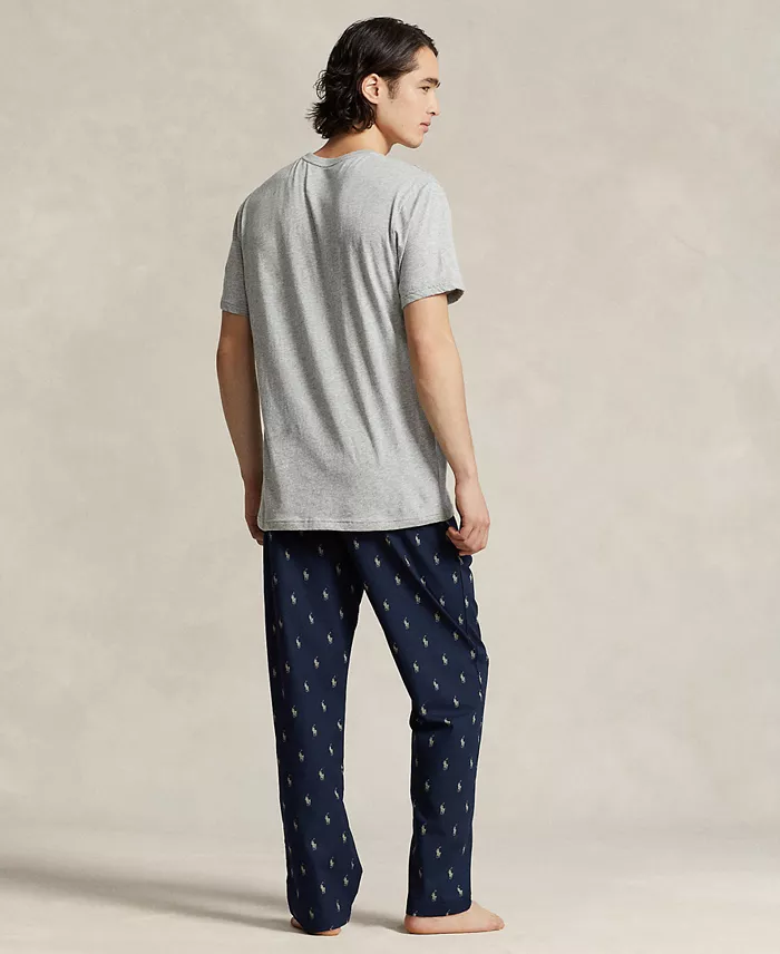 Polo Ralph Lauren Men's Cotton Jersey Sleep Shirt & Polo Player Pajama Pants Men's Fashion & Accessories