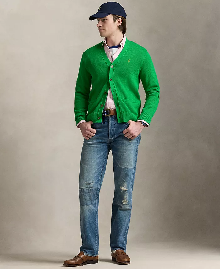 Polo Ralph Lauren Men's Cotton V-Neck Cardigan Men's Fashion & Accessories