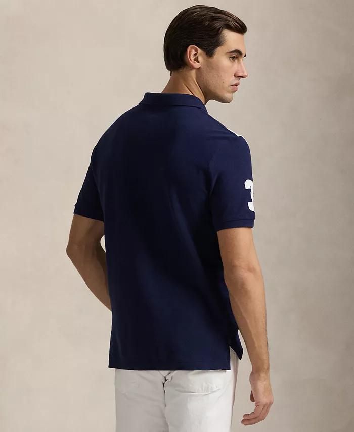 Polo Ralph Lauren Men's Custom Slim Fit Big Pony Mesh Polo Shirt Men's Fashion & Accessories