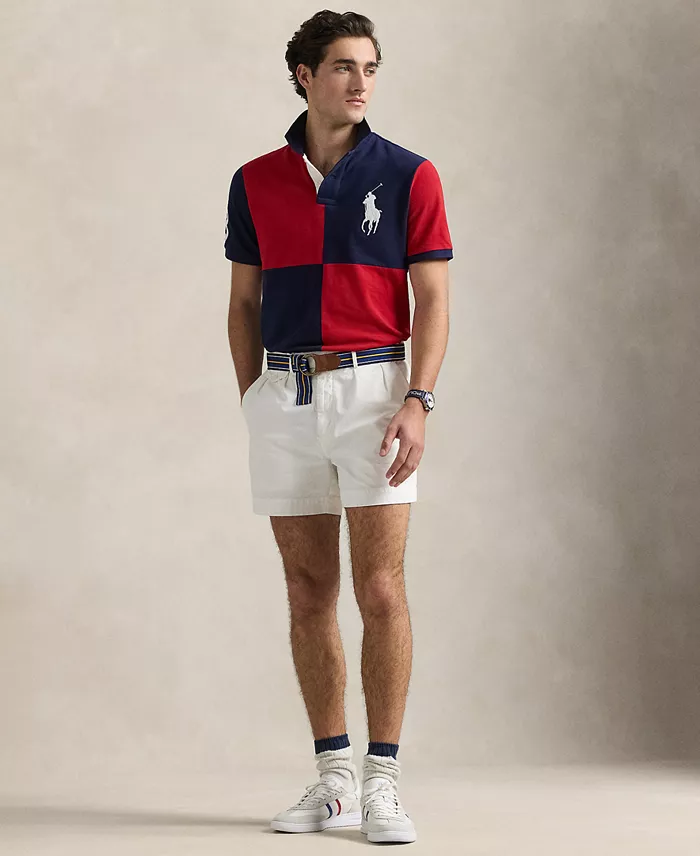 Polo Ralph Lauren Men's Custom Slim Fit Big Pony Mesh Polo Shirt Men's Fashion & Accessories