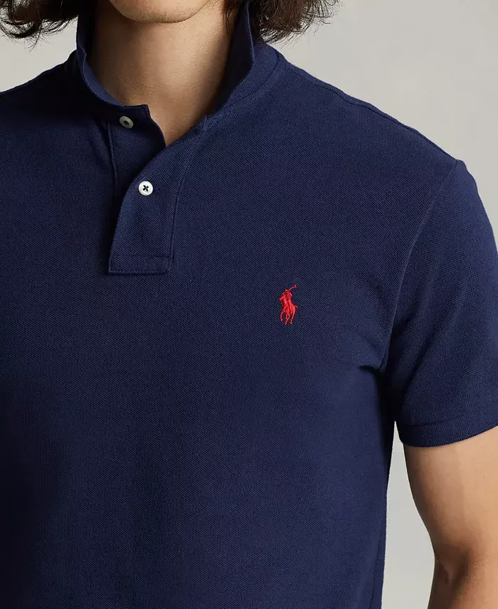 Polo Ralph Lauren Men's Custom Slim Fit Mesh Polo Men's Fashion & Accessories