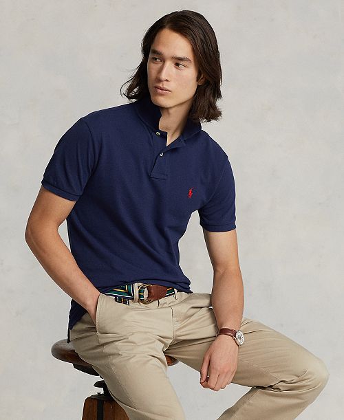 Polo Ralph Lauren Men's Custom Slim Fit Mesh Polo Men's Fashion & Accessories