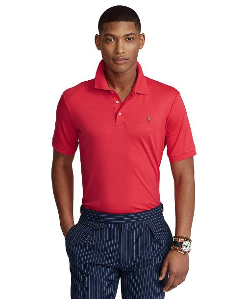 Polo Ralph Lauren Men's Custom Slim Fit Soft Cotton Polo Shirt Men's Fashion & Accessories
