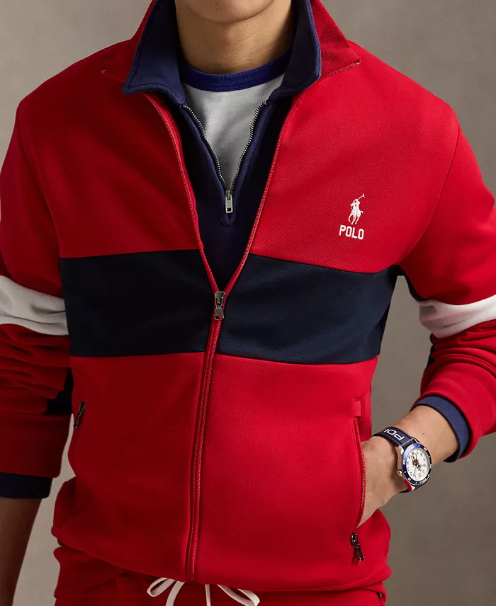 Polo Ralph Lauren Men's Double-Knit Track Jacket Men's Fashion & Accessories