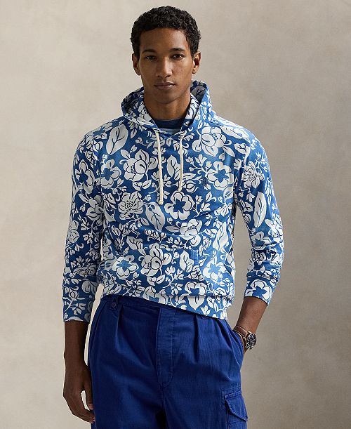 Polo Ralph Lauren Men's Floral Spa Terry Hoodie Men's Fashion & Accessories