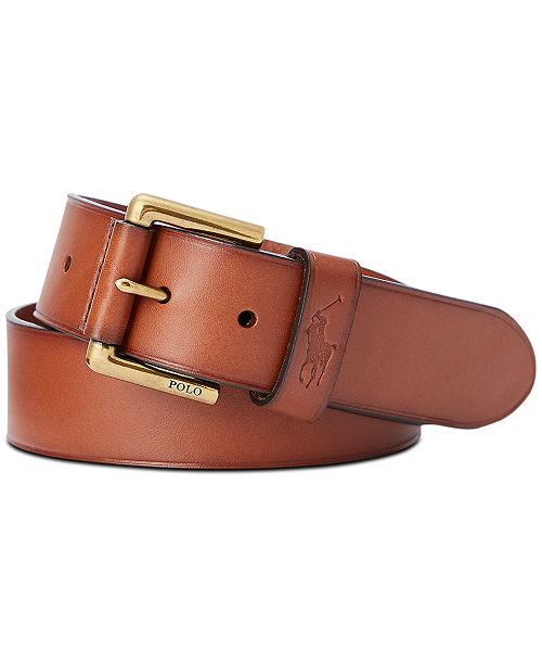 Polo Ralph Lauren Men's Leather Dress Belt Men's Fashion & Accessories