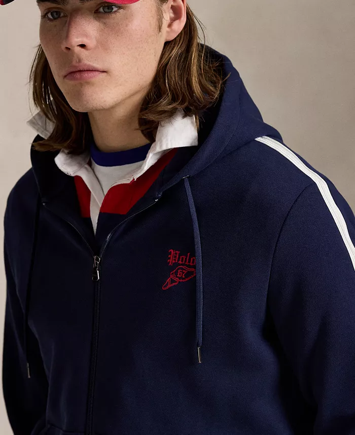 Polo Ralph Lauren Men's Logo Double-Knit Mesh Hoodie Men's Fashion & Accessories