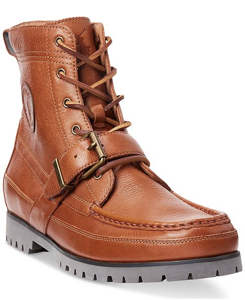 Polo Ralph Lauren Men's Ranger Tumbled Leather Boot Men's Shoes