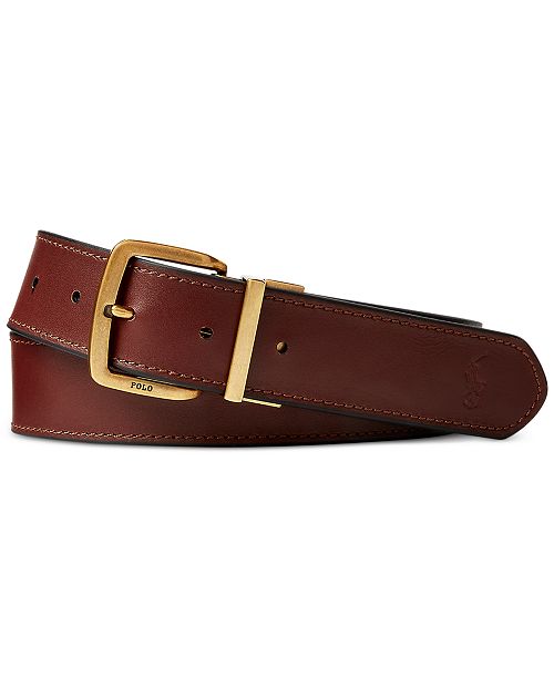Polo Ralph Lauren Men's Reversible Leather Belt Men's Fashion & Accessories
