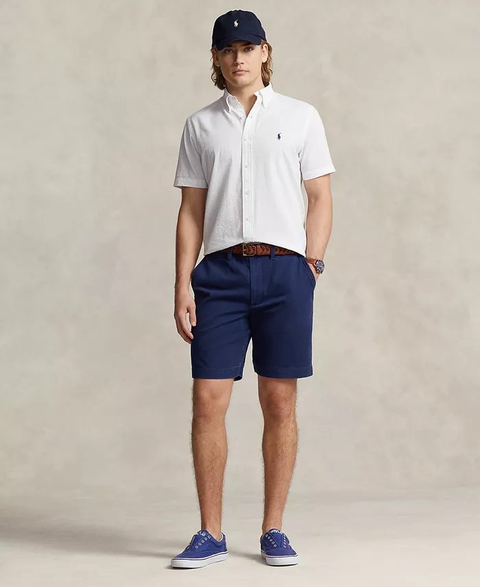 Polo Ralph Lauren Men's RL Prepster Classic-Fit Seersucker Shirt Men's Fashion & Accessories