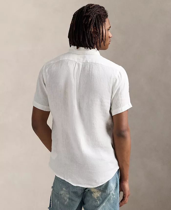 Polo Ralph Lauren Men's Short-Sleeve Linen Button-Up Men's Fashion & Accessories