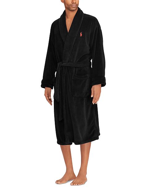 Polo Ralph Lauren Men's Sleepwear Soft Cotton Kimono Velour Robe Men's Fashion & Accessories