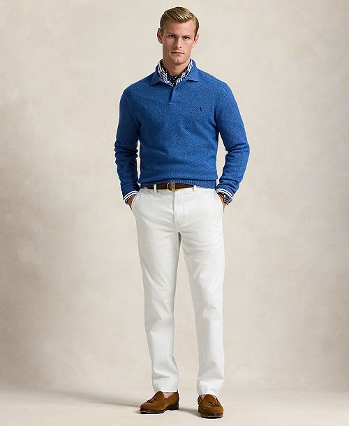 Polo Ralph Lauren Men's Straight-Fit Washed Stretch Chino Pants Men's Fashion & Accessories