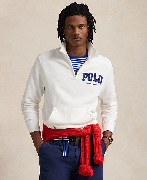 Polo Ralph Lauren Men's Stretch Waffle-Knit Sweatshirt Men's Fashion & Accessories