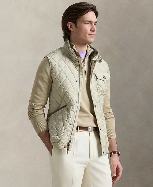 Polo Ralph Lauren Men's The Beaton Quilted Utility Vest Men's Fashion & Accessories