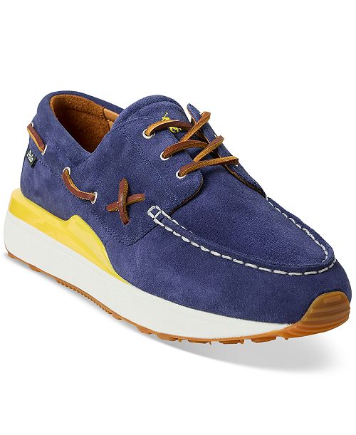 Polo Ralph Lauren Men's Train 89 Suede Moc-Toe Sneaker Men's Shoes