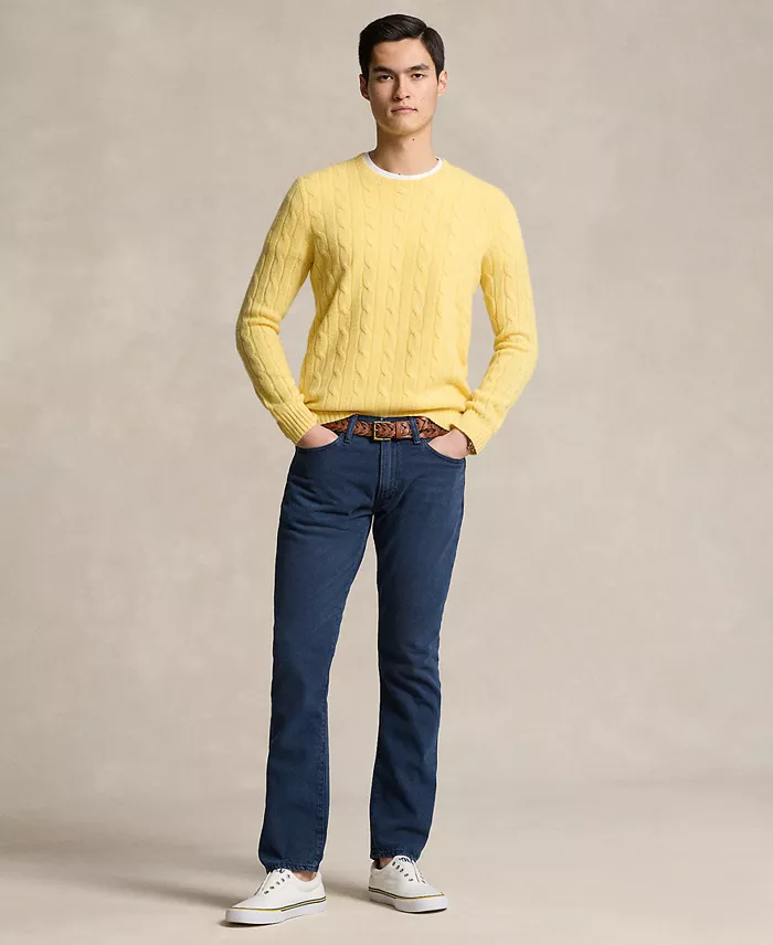 Polo Ralph Lauren Men's Varick Slim Straight Garment-Dyed Jeans Men's Fashion & Accessories