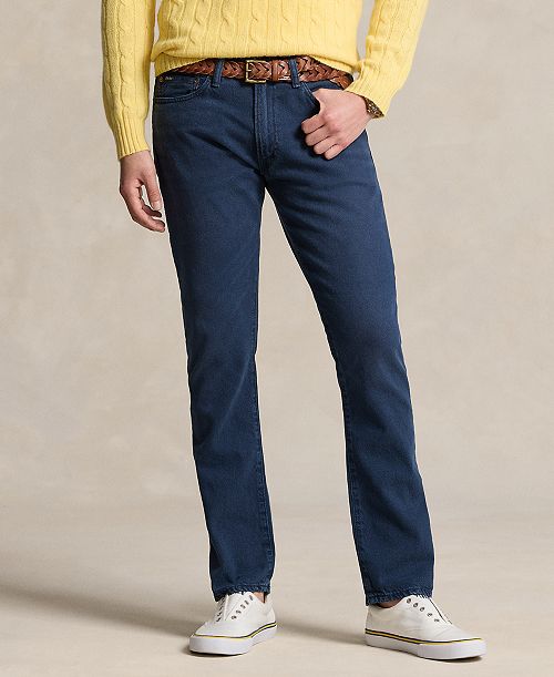 Polo Ralph Lauren Men's Varick Slim Straight Garment-Dyed Jeans Men's Fashion & Accessories