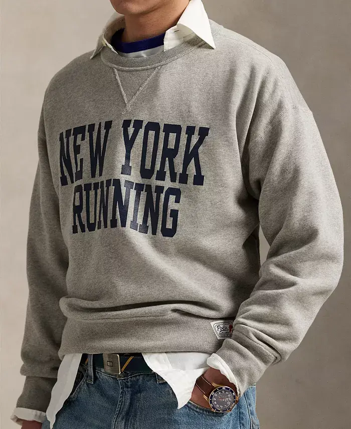Polo Ralph Lauren Men's Vintage-Fit Fleece Graphic Sweatshirt Men's Fashion & Accessories