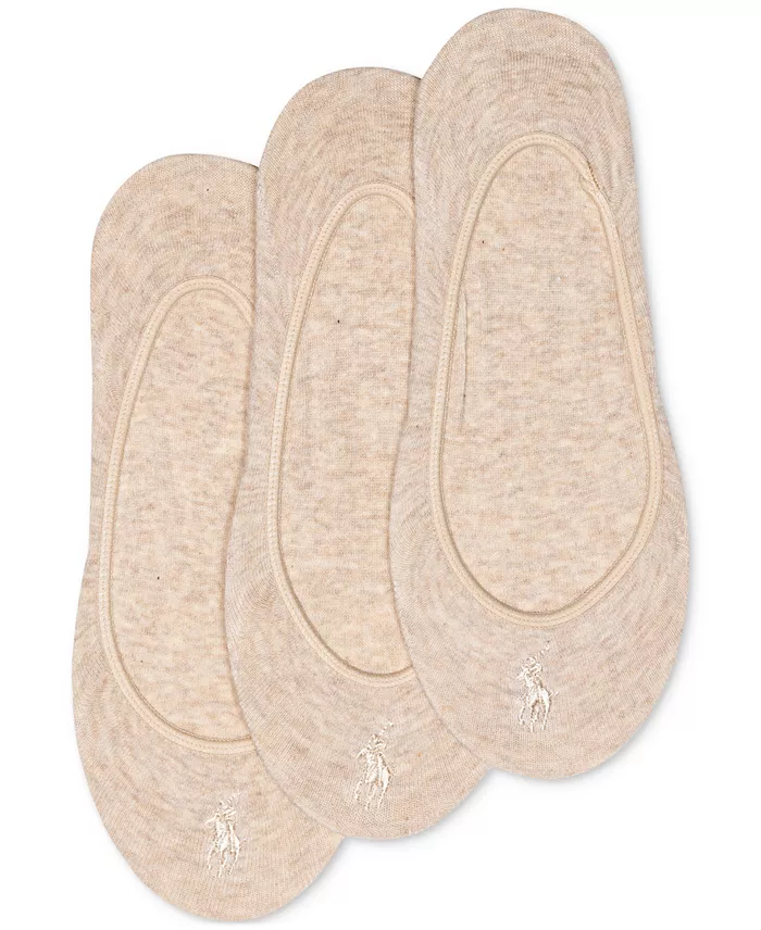 Polo Ralph Lauren Women's 3 Pack Ultra-Low No- Show Sock Liners Women's Fashion Shoes & Accessories