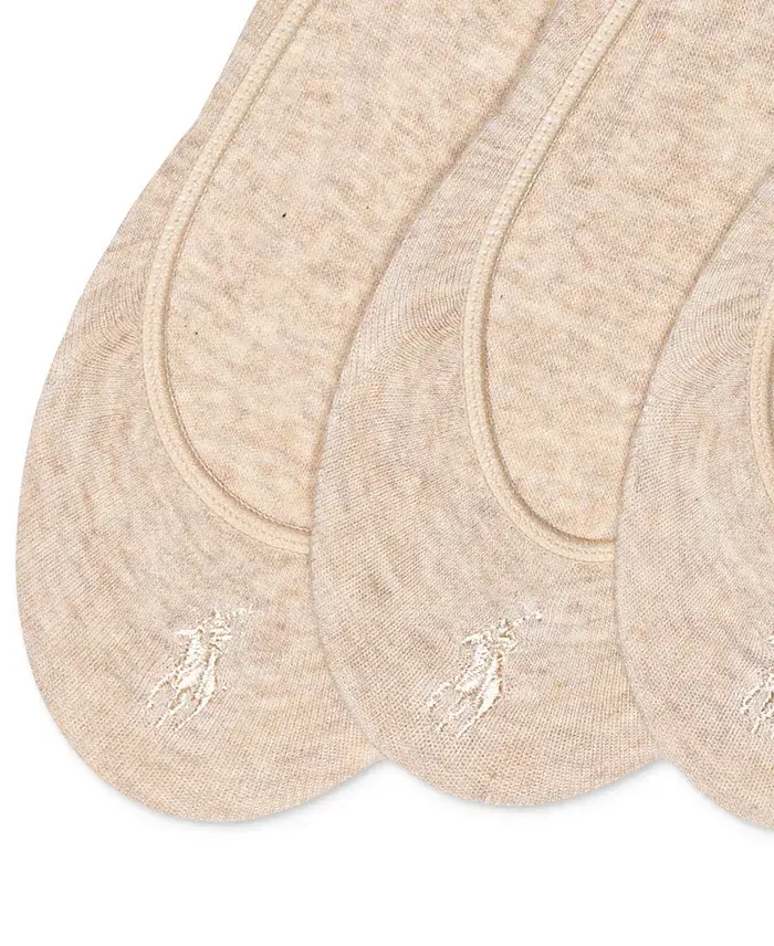 Polo Ralph Lauren Women's 3 Pack Ultra-Low No- Show Sock Liners Women's Fashion Shoes & Accessories