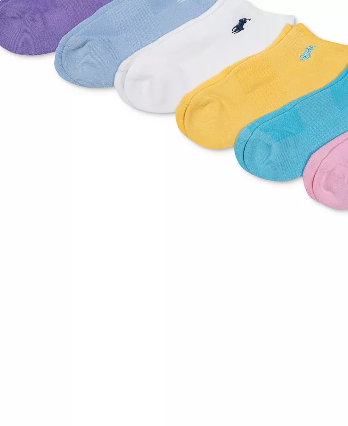 Polo Ralph Lauren Women's 6-Pk. Cushion Low-Cut Socks Women's Fashion Shoes & Accessories