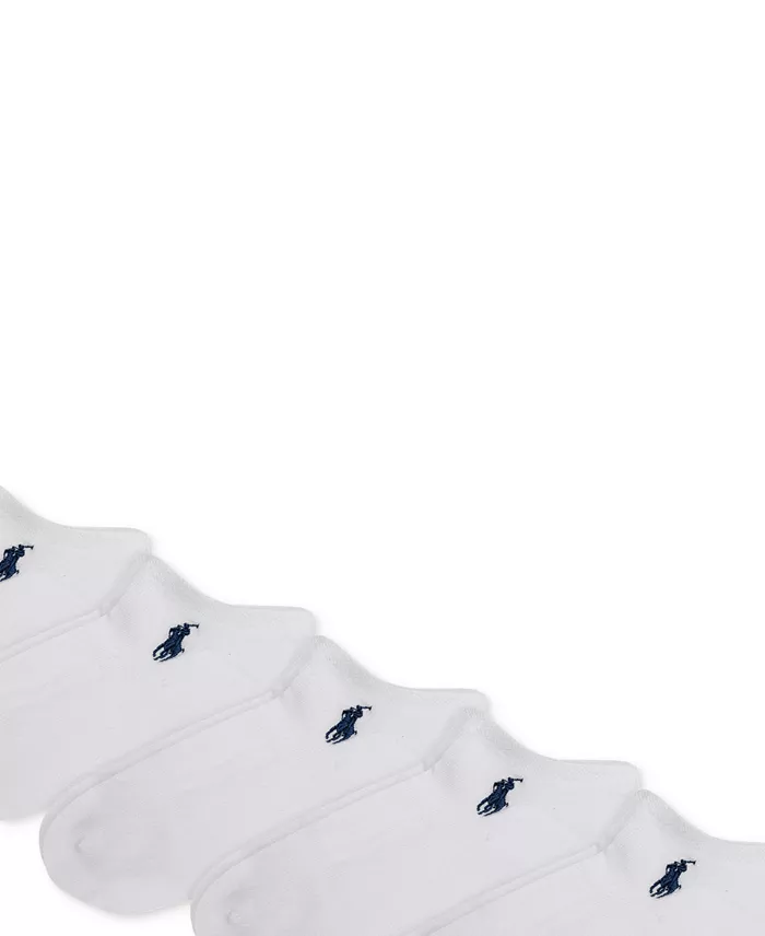 Polo Ralph Lauren Women's 6-Pk. Flat Knit Low-Cut Socks Women's Fashion Shoes & Accessories