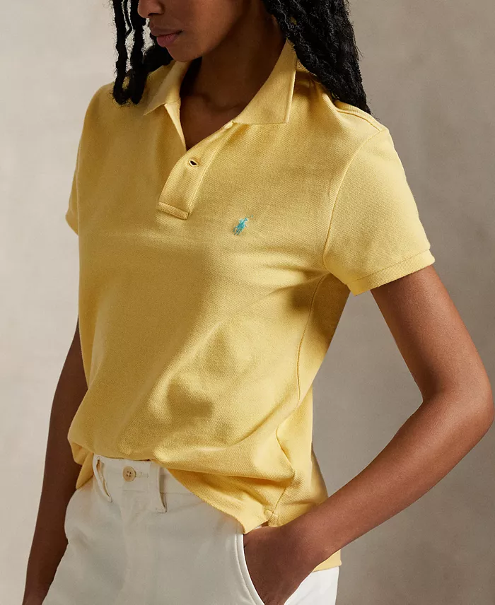 Polo Ralph Lauren Women's Classic-Fit Mesh Polo Shirt Women's Fashion Shoes & Accessories