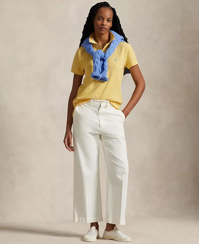 Polo Ralph Lauren Women's Classic-Fit Mesh Polo Shirt Women's Fashion Shoes & Accessories