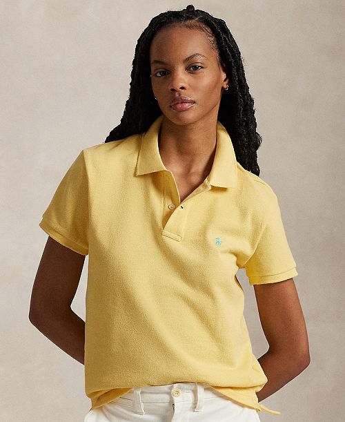 Polo Ralph Lauren Women's Classic-Fit Mesh Polo Shirt Women's Fashion Shoes & Accessories