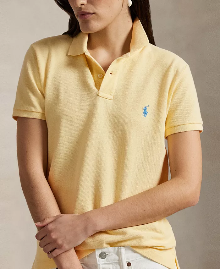 Polo Ralph Lauren Women's Classic-Fit Piqué Polo Shirt Women's Fashion Shoes & Accessories