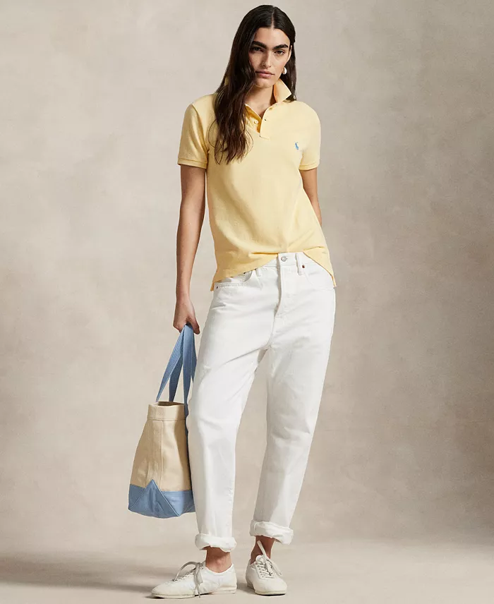 Polo Ralph Lauren Women's Classic-Fit Piqué Polo Shirt Women's Fashion Shoes & Accessories
