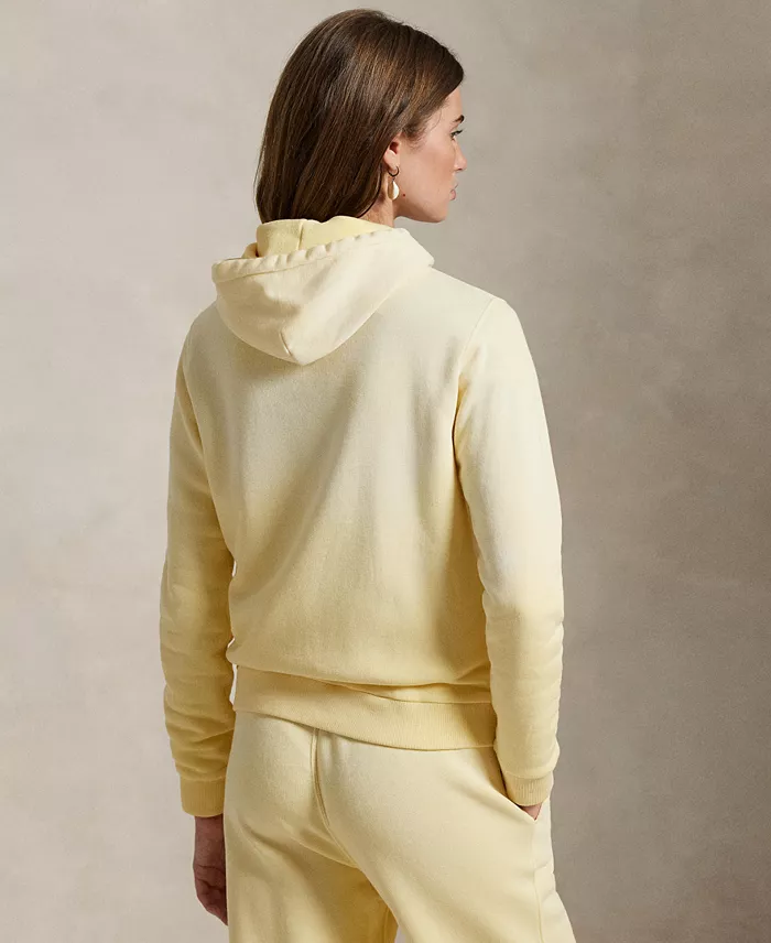 Polo Ralph Lauren Women's Cotton Fleece Full-Zip Hoodie Sweatshirt Women's Fashion Shoes & Accessories