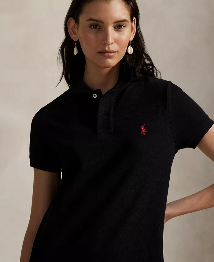 Polo Ralph Lauren Women's Cotton Mesh Polo Dress Women's Fashion Shoes & Accessories