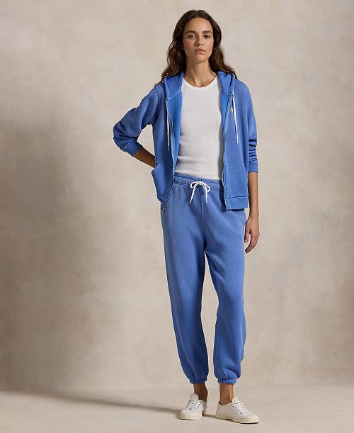 Polo Ralph Lauren Women's Fleece Athletic Sweatpants Women's Fashion Shoes & Accessories