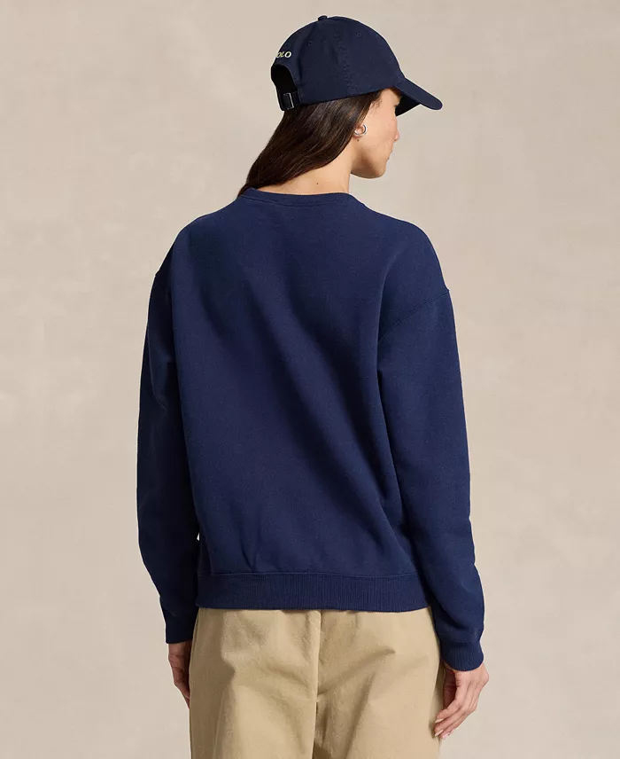 Polo Ralph Lauren Women's Fleece Crewneck Sweatshirt Women's Fashion Shoes & Accessories