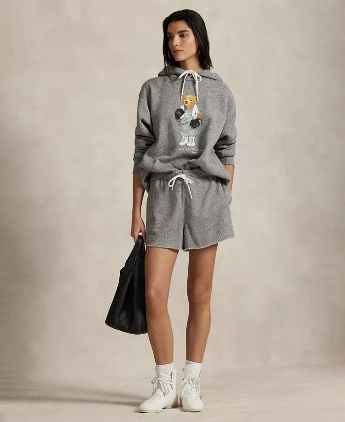 Polo Ralph Lauren Women's Polo Bear Fleece Hoodie Sweatshirt Women's Fashion Shoes & Accessories