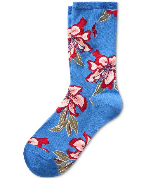Polo Ralph Lauren Women's Royal Bloom Crew Socks Women's Fashion Shoes & Accessories