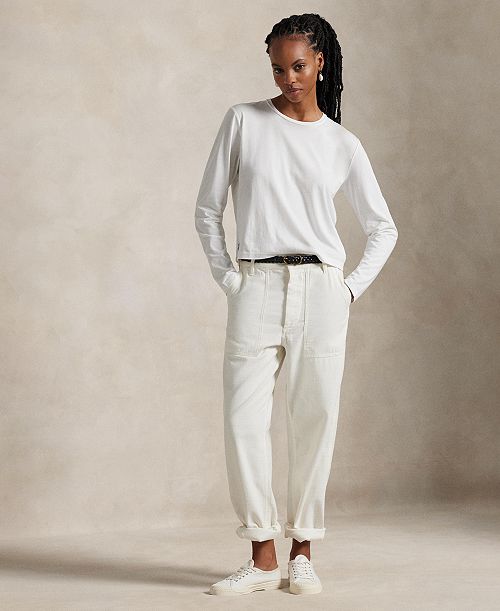 Polo Ralph Lauren Women's The Ricky Pants Women's Fashion Shoes & Accessories