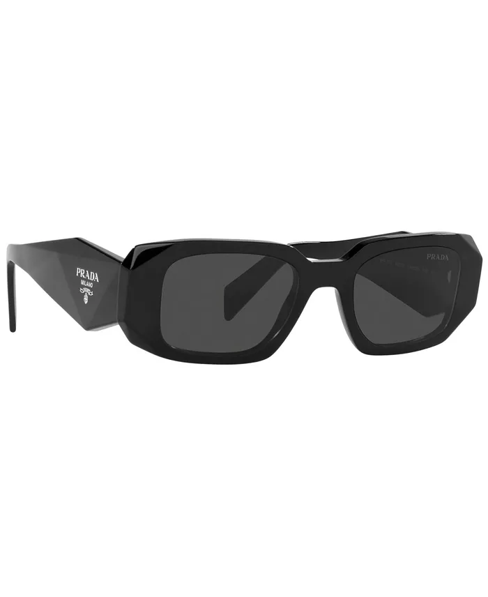 PRADA Symbole Rectangular Women's Sunglasses PR 17WS Women's Fashion Shoes & Accessories