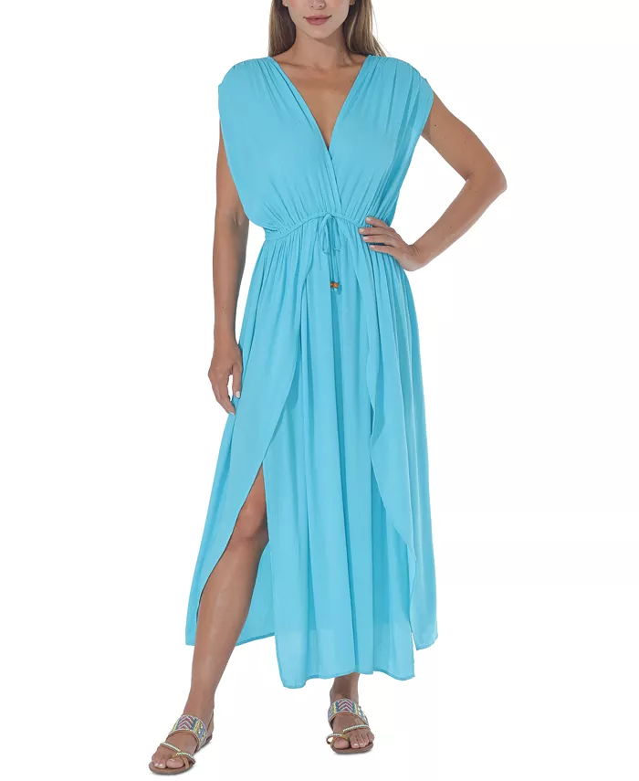 Raviya Front-Slit Cover-Up Dress Women's Fashion Shoes & Accessories